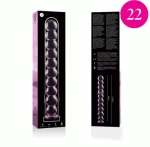 NEBULA SERIES BY IBIZA - MODEL 22 DILDO BOROSILICATE GLASS 21.5 X 2.5 CM PINK