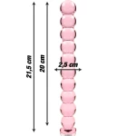 NEBULA SERIES BY IBIZA - MODEL 22 DILDO BOROSILICATE GLASS 21.5 X 2.5 CM PINK