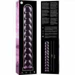 NEBULA SERIES BY IBIZA - MODEL 22 DILDO BOROSILICATE GLASS 21.5 X 2.5 CM PINK