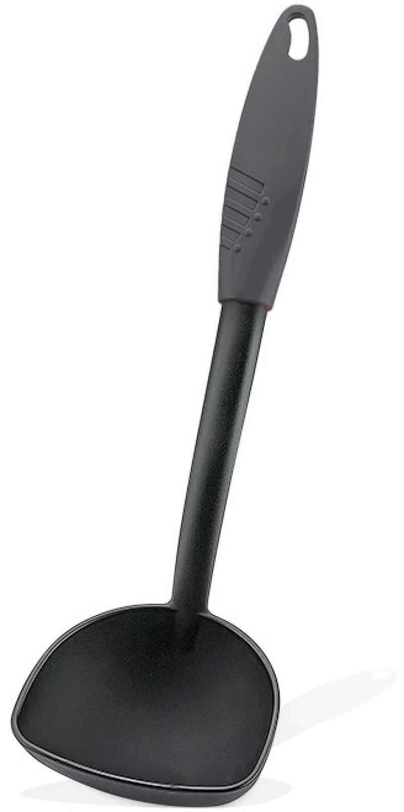 Κουτάλα Πλαστική Γκρι-Μαύρο 33cm Qlux- 8693395003798