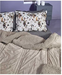 ΚΟΥΒΕΡΤΟΠΑΠΛΩΜΑ KING SIZE (NOTTURNO 26) - KENTIA HOME NOTTURNO 26 / 100% ΠΟΛΥΕΣΤΕΡ VELVET (ΠΑΝΩ) | 100% ΠΟΛΥΕΣΤΕΡ SHERPA (ΚΑΤΩ) | HOLLOWFIBER (ΕΣΩΤΕΡΙΚΟ)