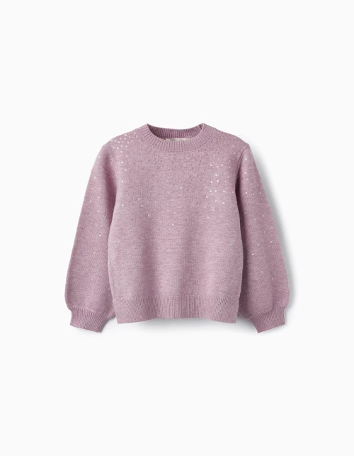 Zippy Πουλόβερ Με Παγιέτες, Βιολετί