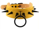 Strobo Lish Yellow Spike Collar