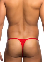 Mens Lace Thong Red