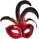 ΜΑΣΚΑ ΒΕΝΕΤΣΙΑΝΙΚΗ ΜΕ ΦΤΕΡΑ ΨΗΛΑ  Carnavalista 232421 - ΚΟΚΚΙΝΟ