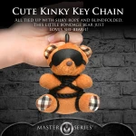 BOUND TEDDY BEAR KEYCHAIN