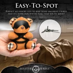 BOUND TEDDY BEAR KEYCHAIN