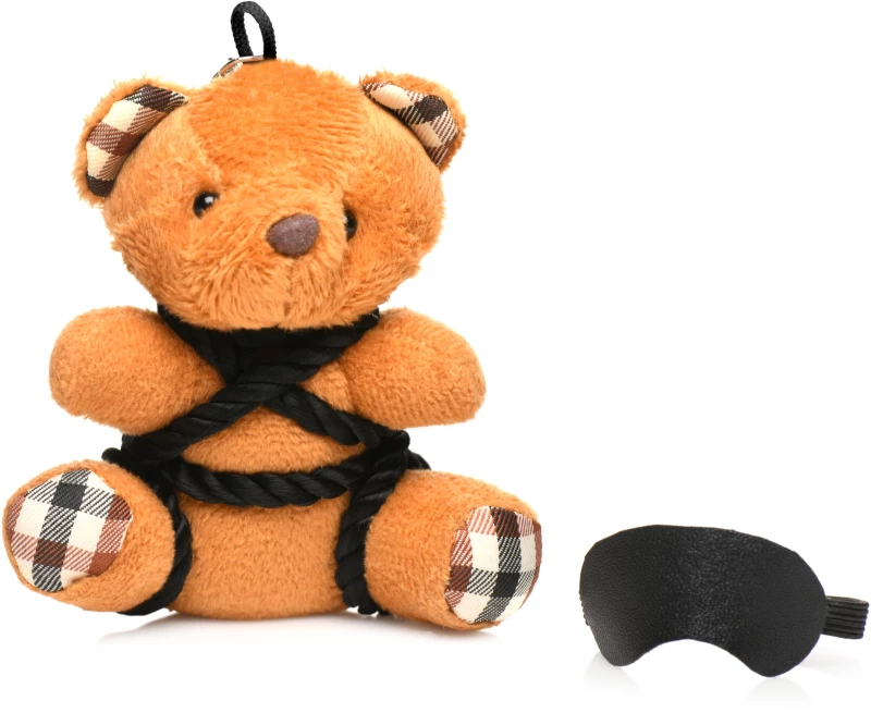 BOUND TEDDY BEAR KEYCHAIN