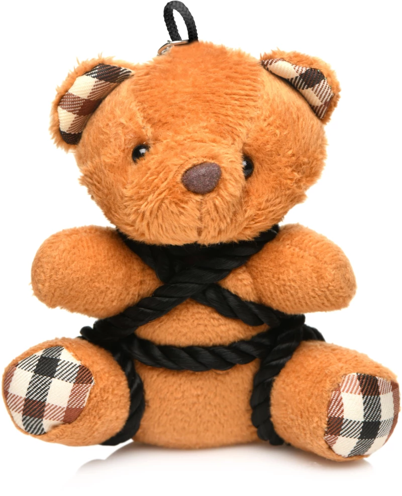 BOUND TEDDY BEAR KEYCHAIN