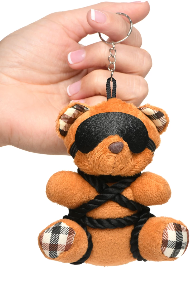 BOUND TEDDY BEAR KEYCHAIN