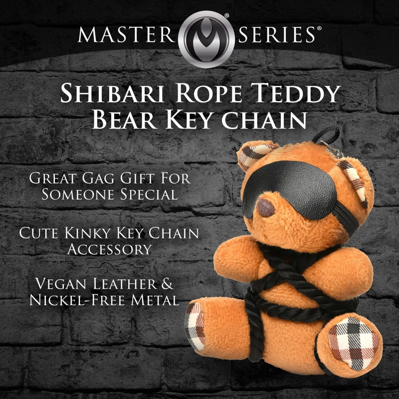 BOUND TEDDY BEAR KEYCHAIN