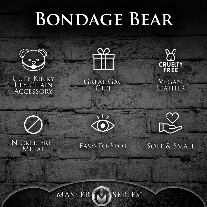 BOUND TEDDY BEAR KEYCHAIN