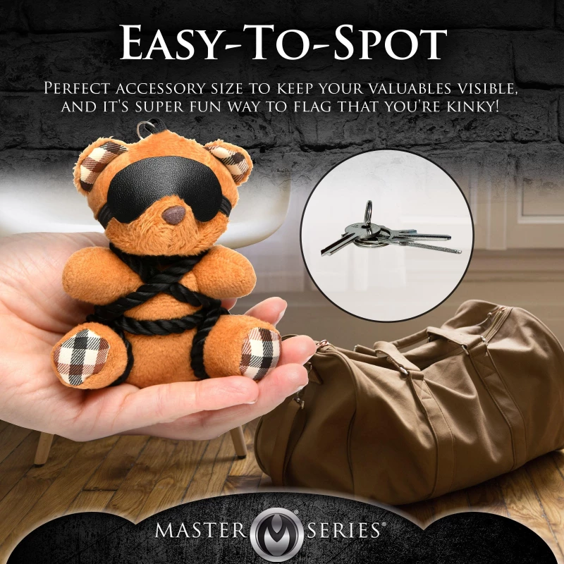 BOUND TEDDY BEAR KEYCHAIN