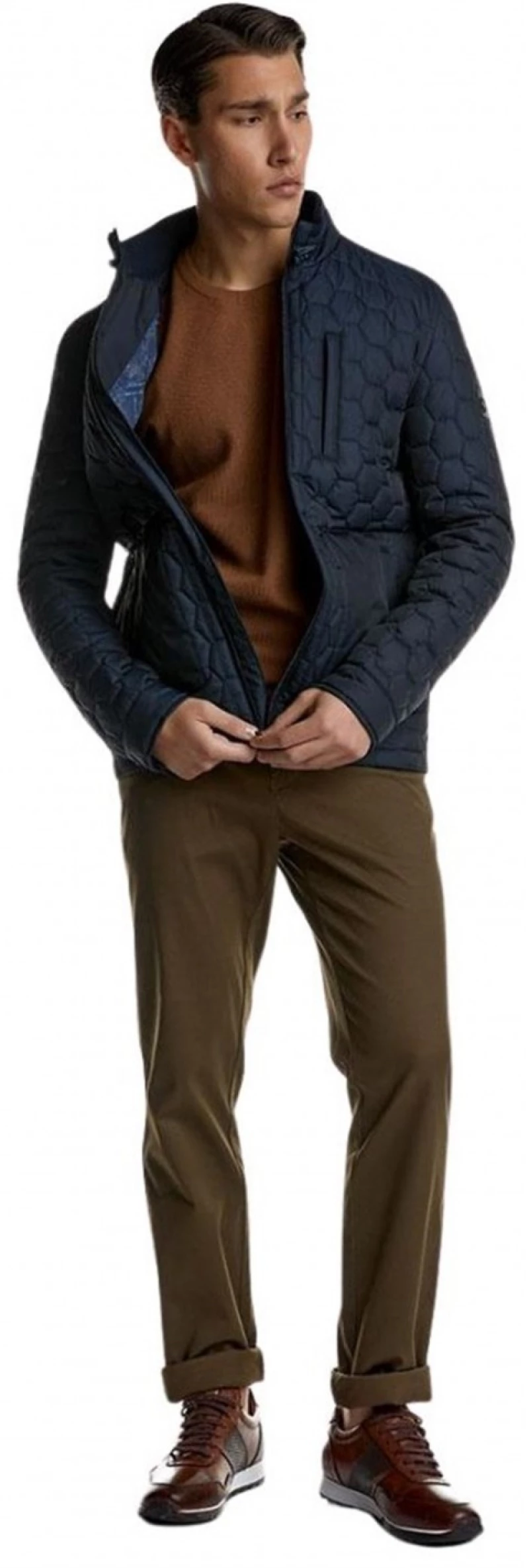 ΠΑΝΤΕΛΟΝΙ GUY LAROCHE chinos στενή γραμμή 3461-64106531, Χρώμα OLIVE