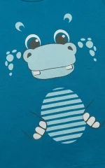 Πυτζάμα "Hippo" πετρόλ (Πετρόλ)