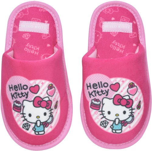 Παντόφλες "Hello kitty" φούξια (Φούξια)