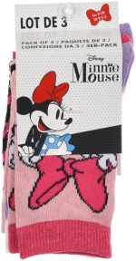 Σετ 3 ζευγάρια κάλτσες "Minnie mouse" ροζ (Ροζ )