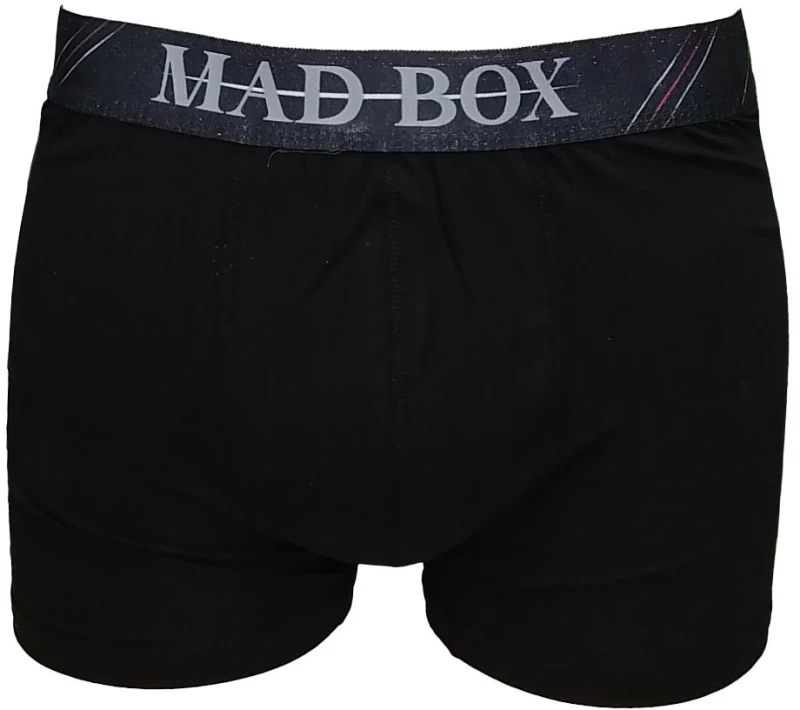 ΑΝΔΡΙΚΟ ΒΑΜΒΑΚΕΡΟ BOXER ΜΕ ΕΞΩΤΕΡΙΚΟ ΛΑΣΤΙΧΟ MADBOX BOXER SHORT - ΜΑΥΡΟ