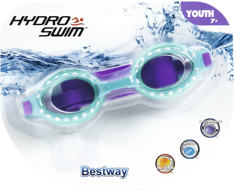 BESTWAY ΓΥΑΛΑΚΙΑ ΘΑΛΑΣΣΗΣ HYDRO-SWIM SPARKLE 'N SHINE ΜΠΛΕ/ΜΩΒ (#21101)