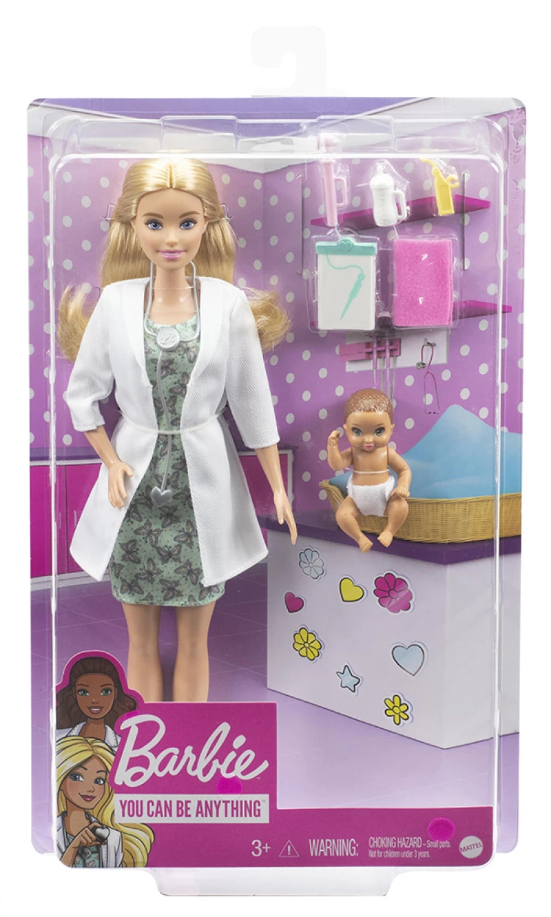 ΚΟΥΚΛΑ BARBIE ΓΙΑΤΡΟΣ ΓΙΑ ΜΩΡΑΚΙ (#GVK03)