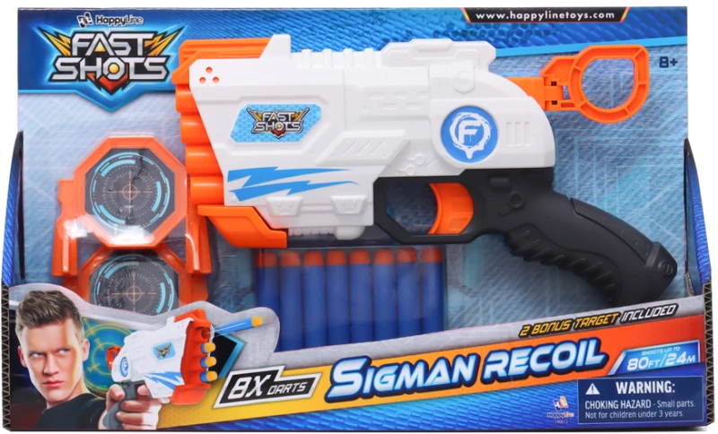 FAST SHOTS SIGMAN RECOIL ΜΕ 8 ΒΕΛΑΚΙΑ ΚΑΙ 2 ΣΤΟΧΟΥΣ (#590072)