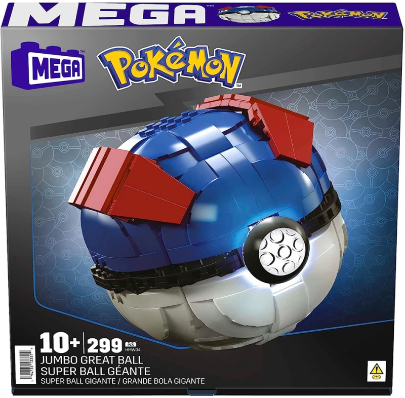 MEGA POKEMON - JUMBO GREAT BALL ΜΕ ΦΩΣ 299 τεμ. (#HMW04)