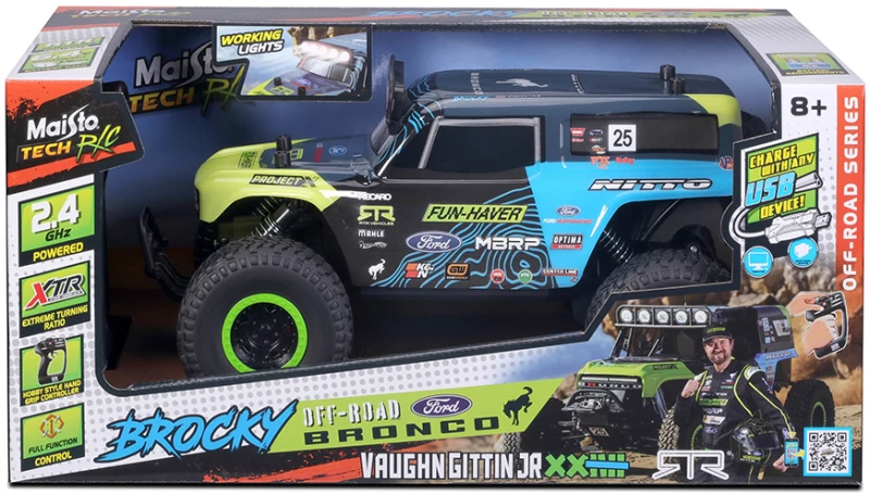 MAISTO TECH ΤΗΛΕΚΑΤΕΥΘΥΝΟΜΕΝΟ ΟΧΗΜΑ BROCKY OFF ROAD FORD BRONCO 2.4GHz (#81605)