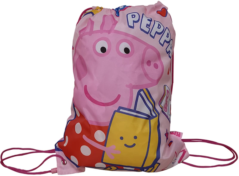 ΣΑΚΟΣ ΓΥΜΝΑΣΤΙΚΗΣ ΜΕ ΚΟΡΔΟΝΙ 33Χ44 εκ. PEPPA PIG (#PP15291)