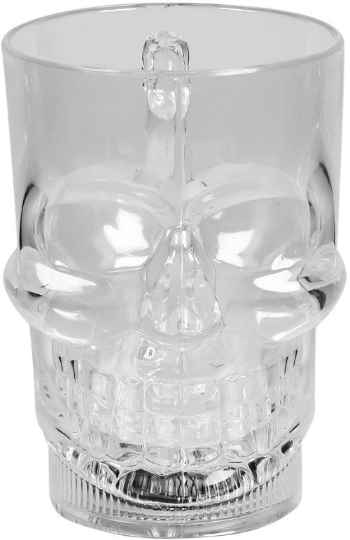 ΠΛΑΣΤΙΚΟ ΠΟΤΗΡΙ 400ml ΝΕΚΡΟΚΕΦΑΛΗ ΜΕ ΦΩΣ (#372337)