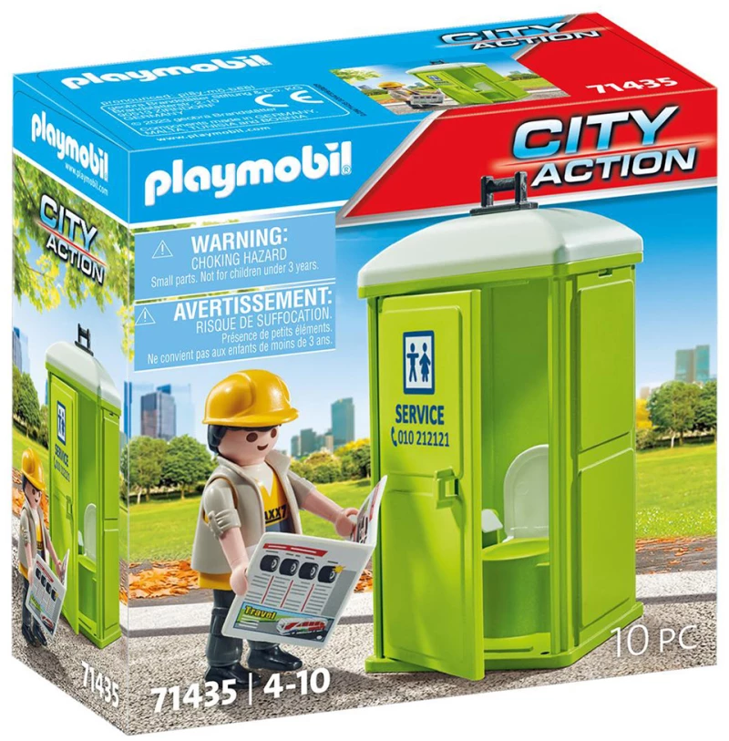 PLAYMOBIL CITY ACTION ΧΗΜΙΚΗ ΤΟΥΑΛΕΤΑ (#71435)