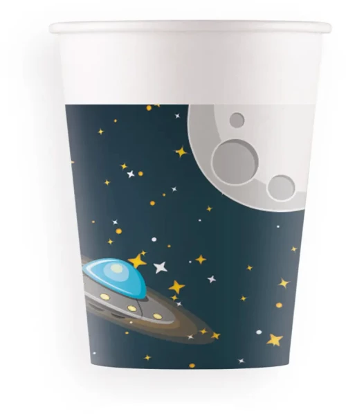 SPACE ROCKET FSC ΧΑΡΤΙΝΑ ΠΟΤΗΡΙΑ (WM) 200ml 8 τεμ. (#93735)