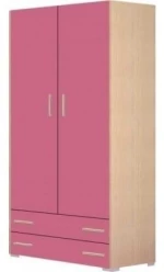 Ντουλάπα Παιδική Δίφυλλη Νο.2 105x180x50cm Pink Δίφυλλη Μελαμίνη