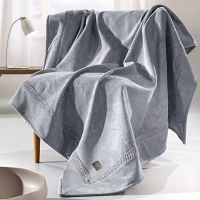 Ριχτάρι Rubicon Silver Guy Laroche Διθέσιο 170x250cm Microfiber-Polyester