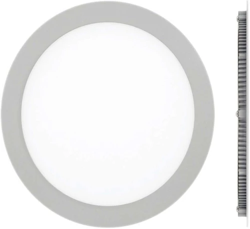 Panel Led Χωνευτό VK/04050/G/C Φ22,5x1,5cm Led 1440Lm 18W 4000K Grey VKLed Στρόγγυλο