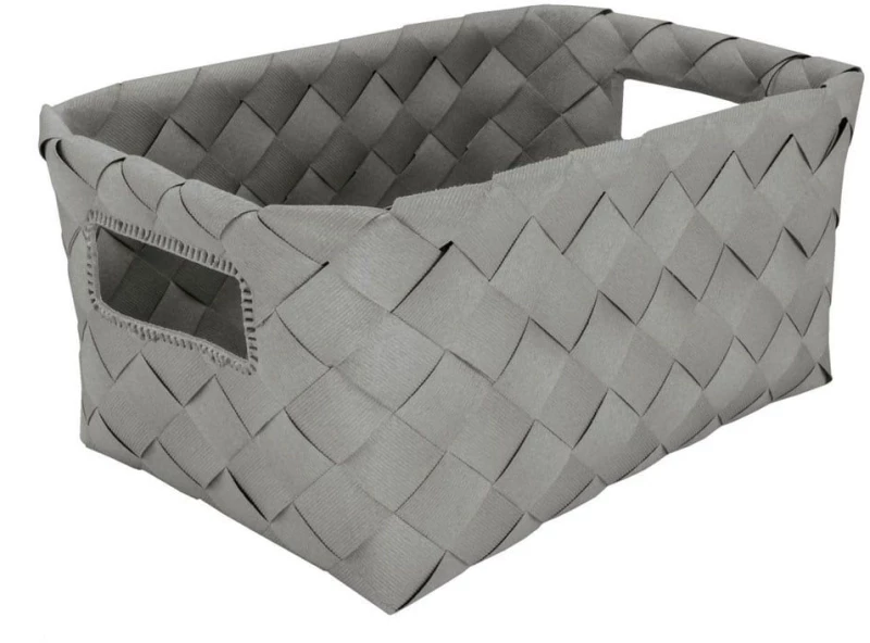 Καλάθι Αποθήκευσης Aspera M 18,5x12x28cm Platinum Kleine Wolke Πολυαιθυλένιο