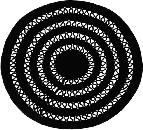Χαλί Alyssa Black 1A Carpet Couture 200X200R
