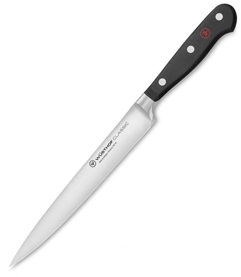 Μαχαίρι Φιλεταρίσματος Classic 1040100723 23cm Black Wusthof Ανοξείδωτο Ατσάλι
