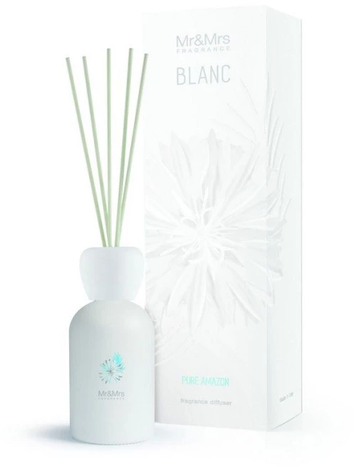 Αρωματικό Χώρου Με Στικς Blanc Diffuser Pure Amazon 250ml Mr & Mrs Fragrance Γυαλί
