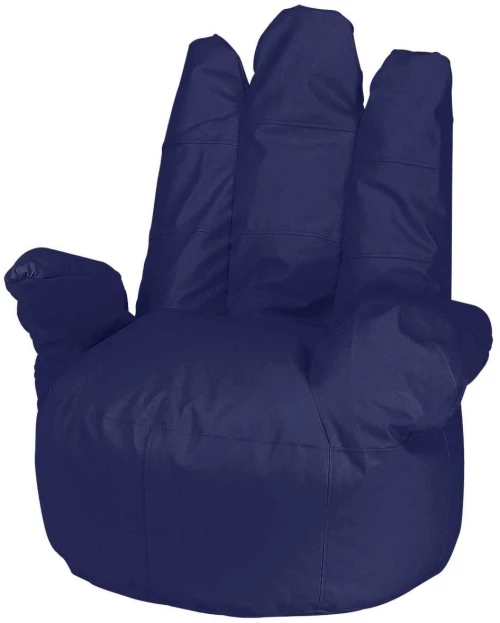 Πουφ Hando Blue 74X70X80