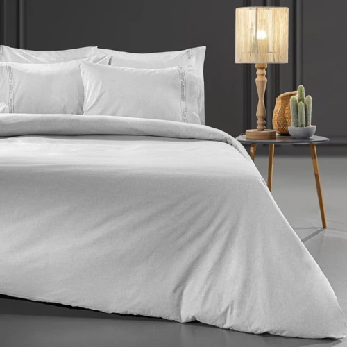 Σεντόνι Color Plus Με Λάστιχο Smoke Guy Laroche Μονό 100x232cm 100% Βαμβακερό Περκάλι