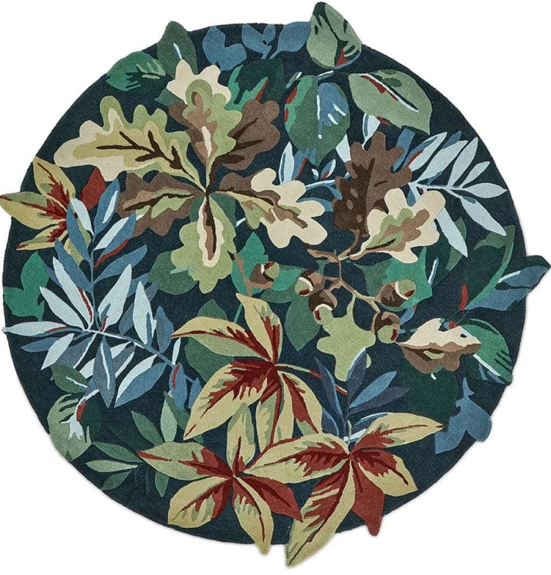Χαλί Robin’s Wood 146508 Forest Green Round Sanderson 150X150cm Round