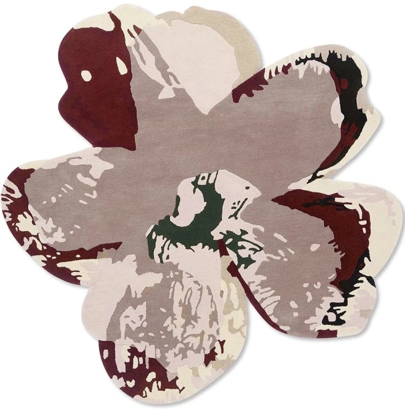 Χαλί Shaped Magnolia 162303 Burgundy Round Ted Baker 150X150cm Round