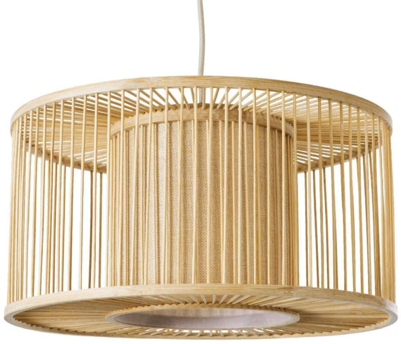 Φωτιστικό Οροφής Boho Coconut 01935 Φ40x20cm 1xE27 Beige GloboStar