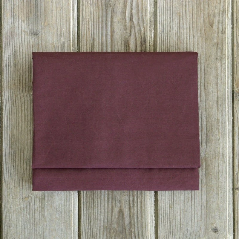 Σεντόνι Unicolors Deep Bordo Nima Υπέρδιπλο 240x260cm 100% Βαμβάκι