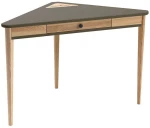 Γραφείο Γωνιακό Με Συρτάρι Ashme ASHMECOROF7 114x85x75cm Clay