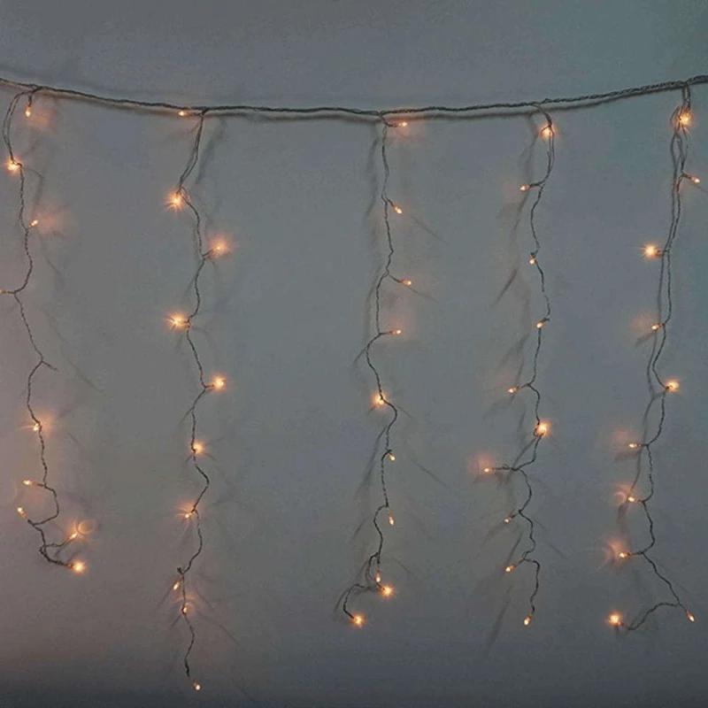 Χριστουγεννιάτικα Λαμπάκια Βροχή 100 Led 99-01-88033 Με Πρόγραμμα Green Marhome