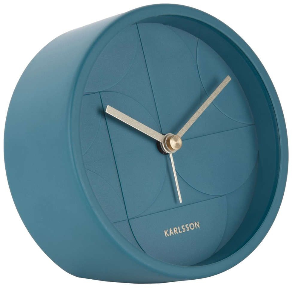 Ρολόι Επιτραπέζιο - Ξυπνητήρι Echelon KA5949DB Φ11x4,7x11,2cm Dark Blue Karlsson Μέταλλο