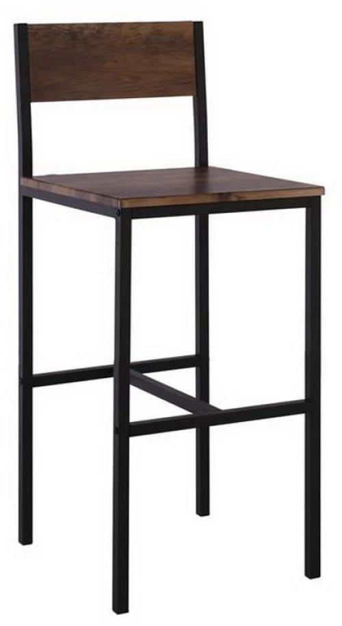 Σκαμπό Bar Stab ΕΜ9801,L 39x42x67/95cm Anthracite Antique Σετ 4τμχ Μέταλλο