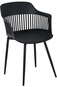 Πολυθρόνα Louise ΕΜ165,2W 59x53x82cm Black