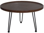 Τραπεζάκι Σαλονιού Matrix ΕΜ963,2 Φ76x45cm Walnut-Black